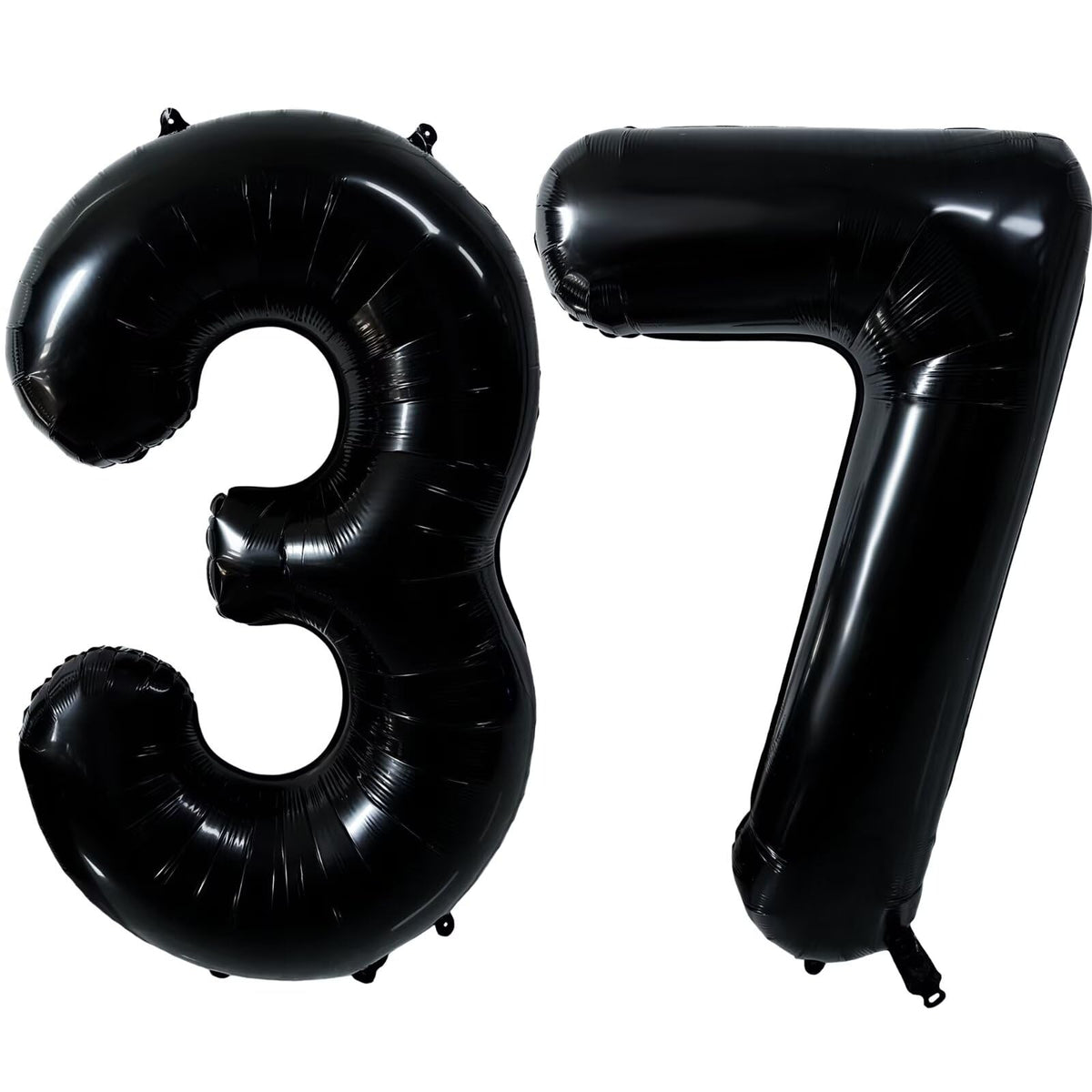 LVMOQIQIU black 37-number balloon front view for bold party decor