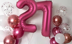 LVMOQIQIU burgundy foil number 6 decor perfect for photo walls