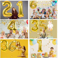 LVMOQIQIU 40-number foil set for versatile milestone displays