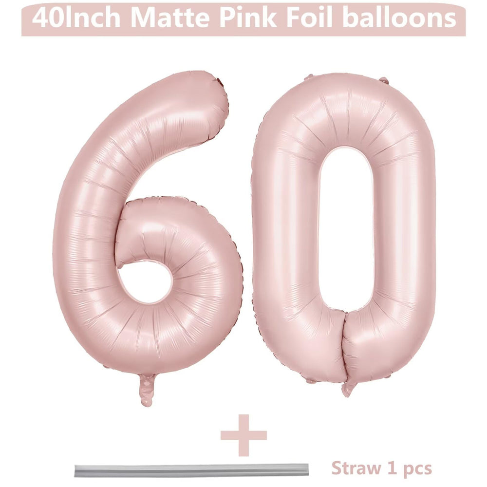 LVMOQIQIU self-sealing 40-inch pink foil balloon for easy setup.
