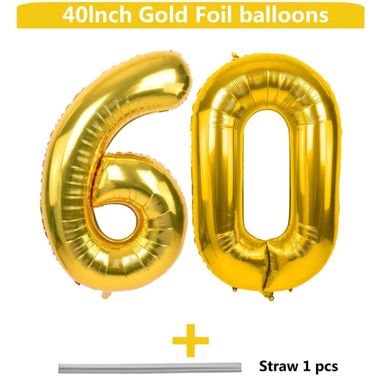 LVMOQIQIU gold 60-number close-up showing premium foil shine.