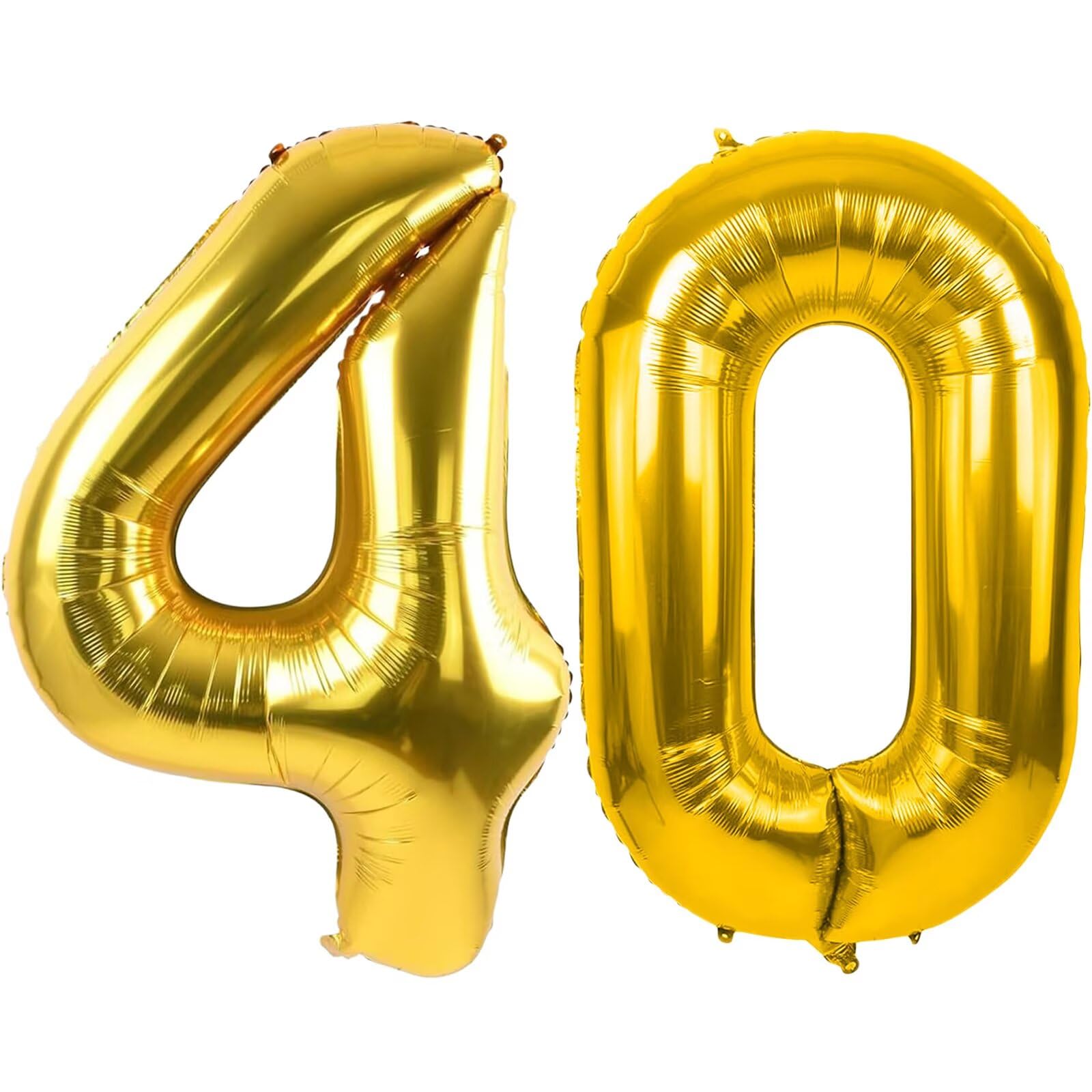 LVMOQIQIU gold 40-inch number balloon highlights milestone decor