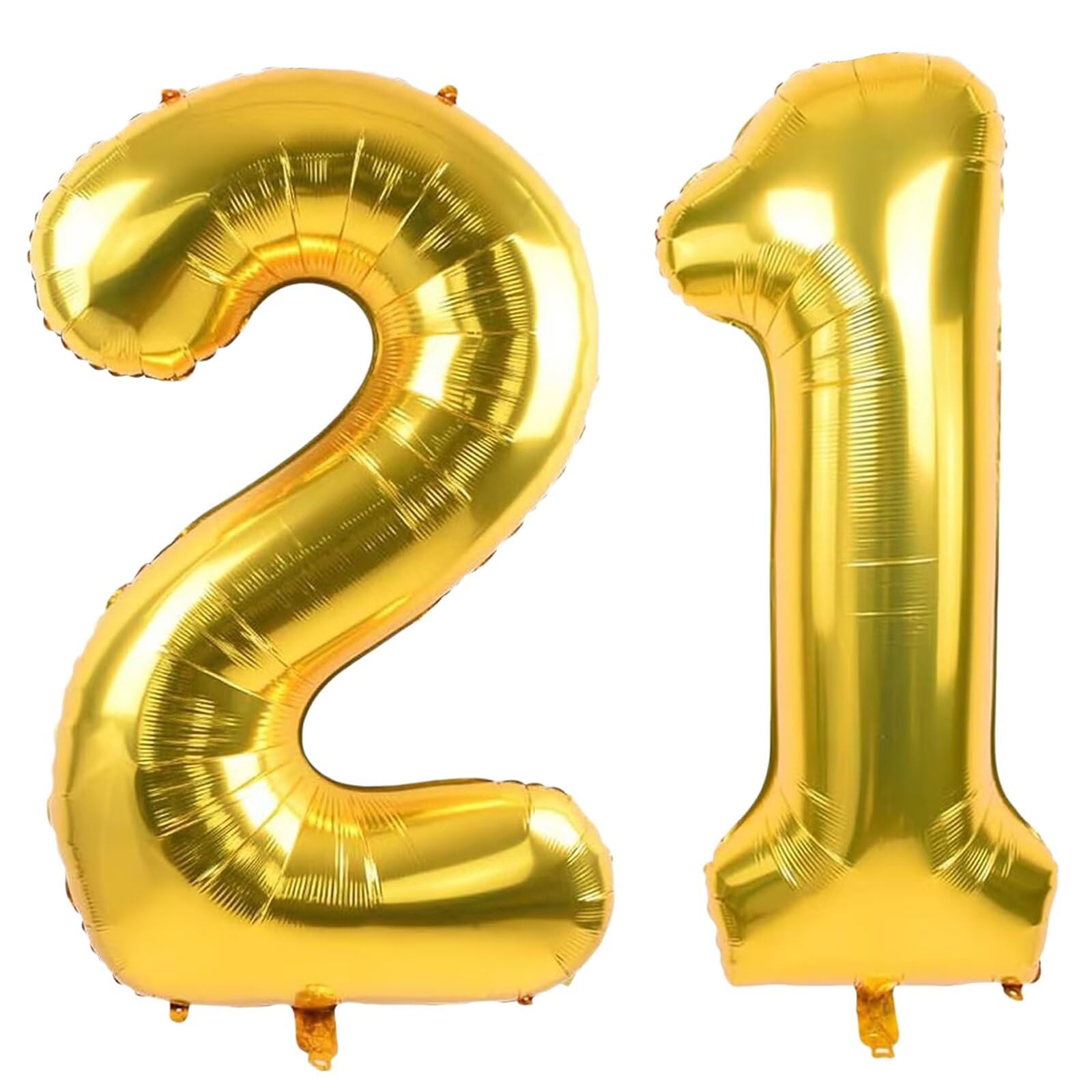 LVMOQIQIU gold number balloon 40inch 21 for birthdays, reusable and eye-catching.