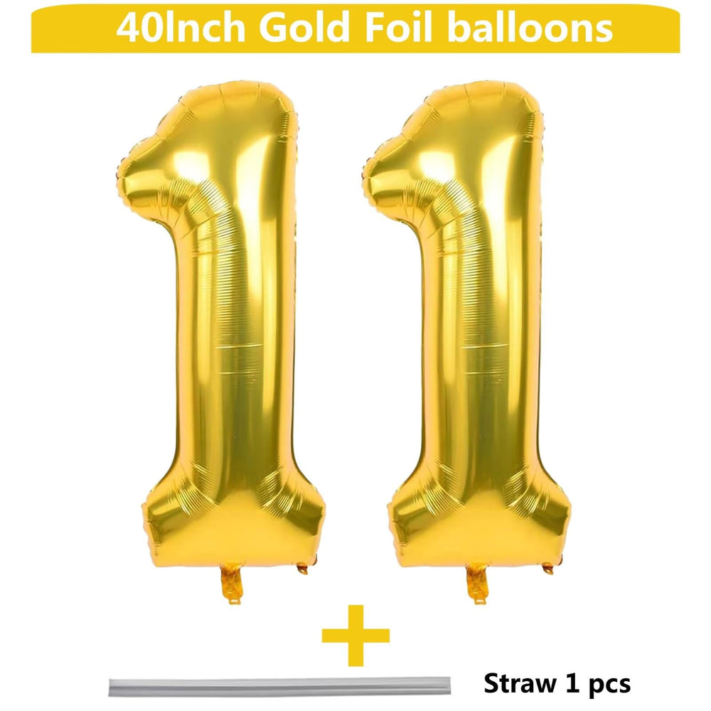 LVMOQIQIU gold 11-number balloon 40inch display for photos