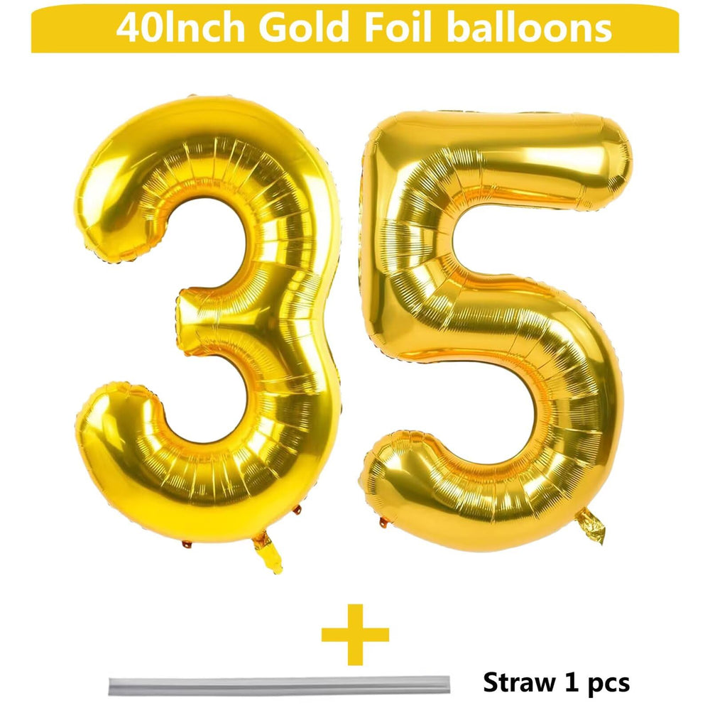 LVMOQIQIU gold 40-inch 53 balloon for milestone celebration