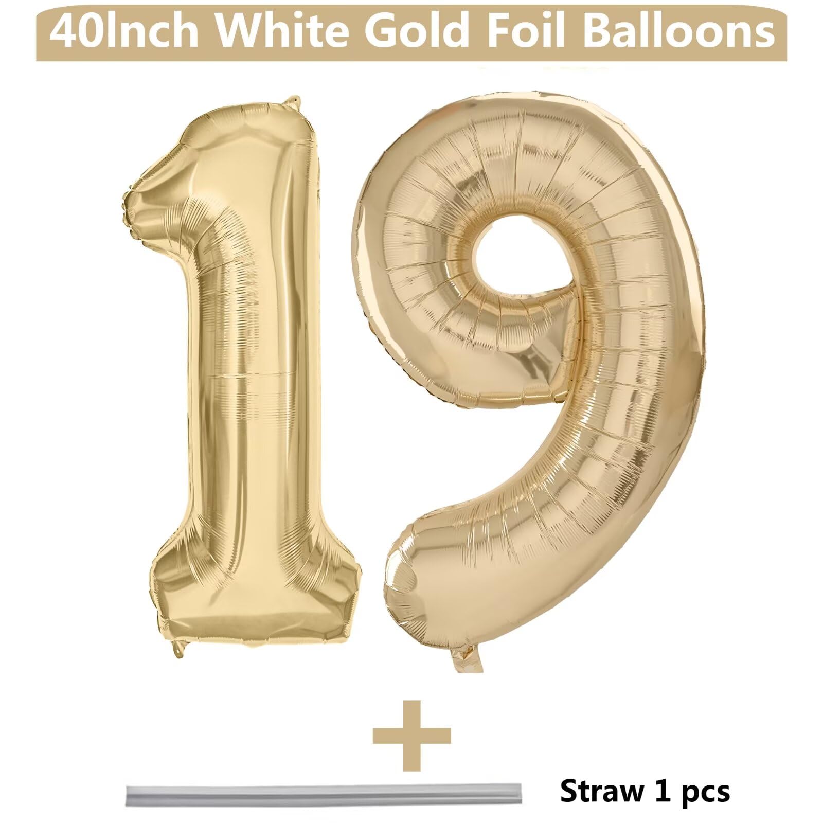 LVMOQIQIU light gold 40-inch number 91 balloon for milestone celebrations and photos.