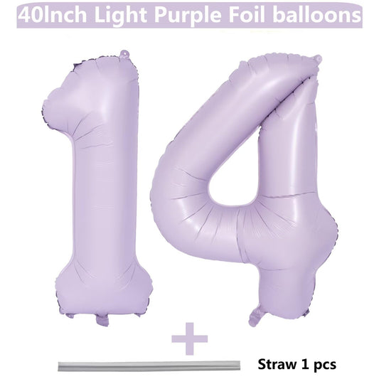 LVMOQIQIU purple 14-balloon with matte foil ideal for vivid photos