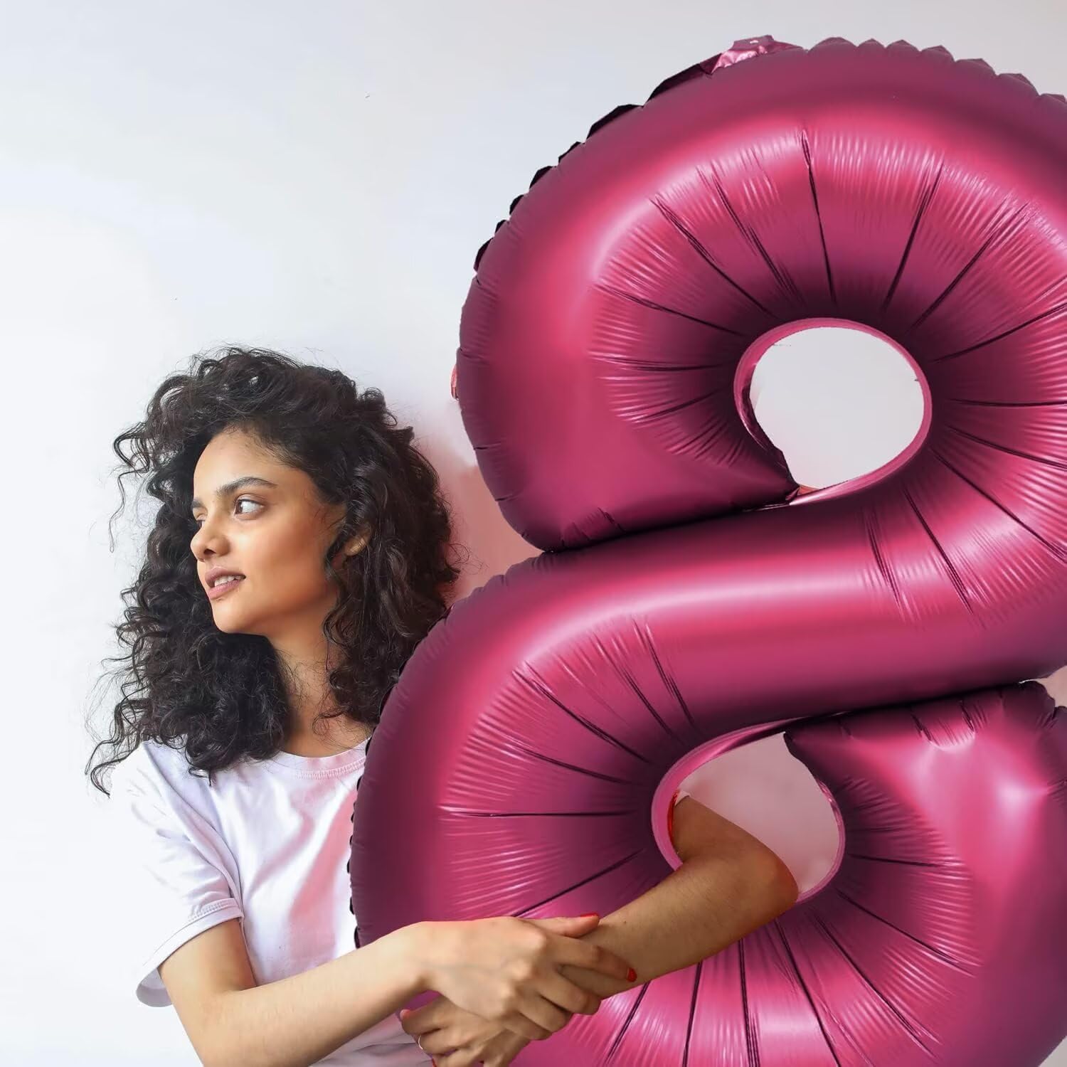 LVMOQIQIU number balloons 6 foil for beautiful birthday or anniversary displays