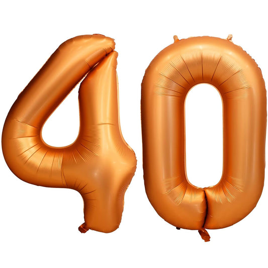 LVMOQIQIU orange 40-number balloon 40-inch backdrop for festive photos and celebrations
