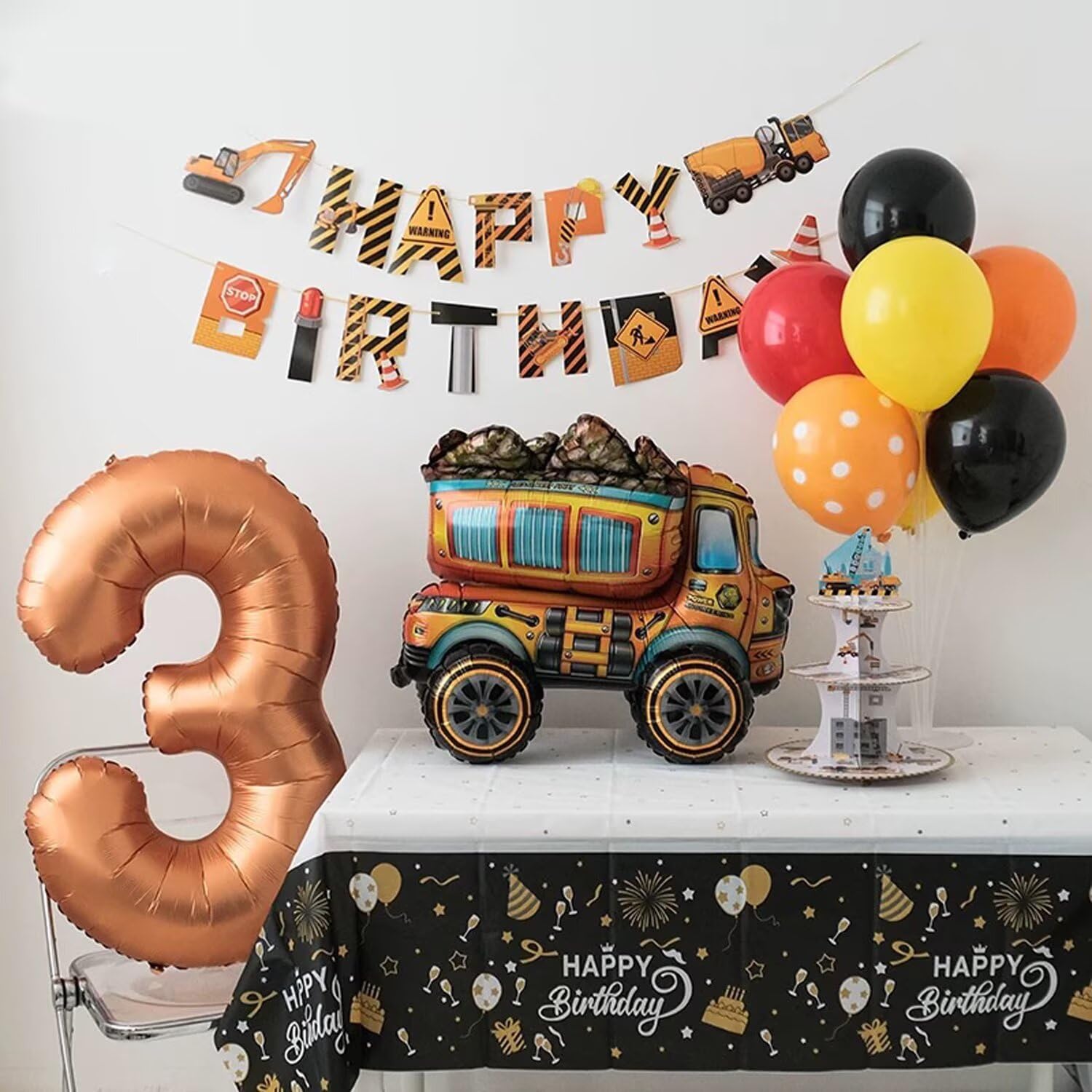 LVMOQIQIU orange foil balloon pack, two-piece reusable decor.