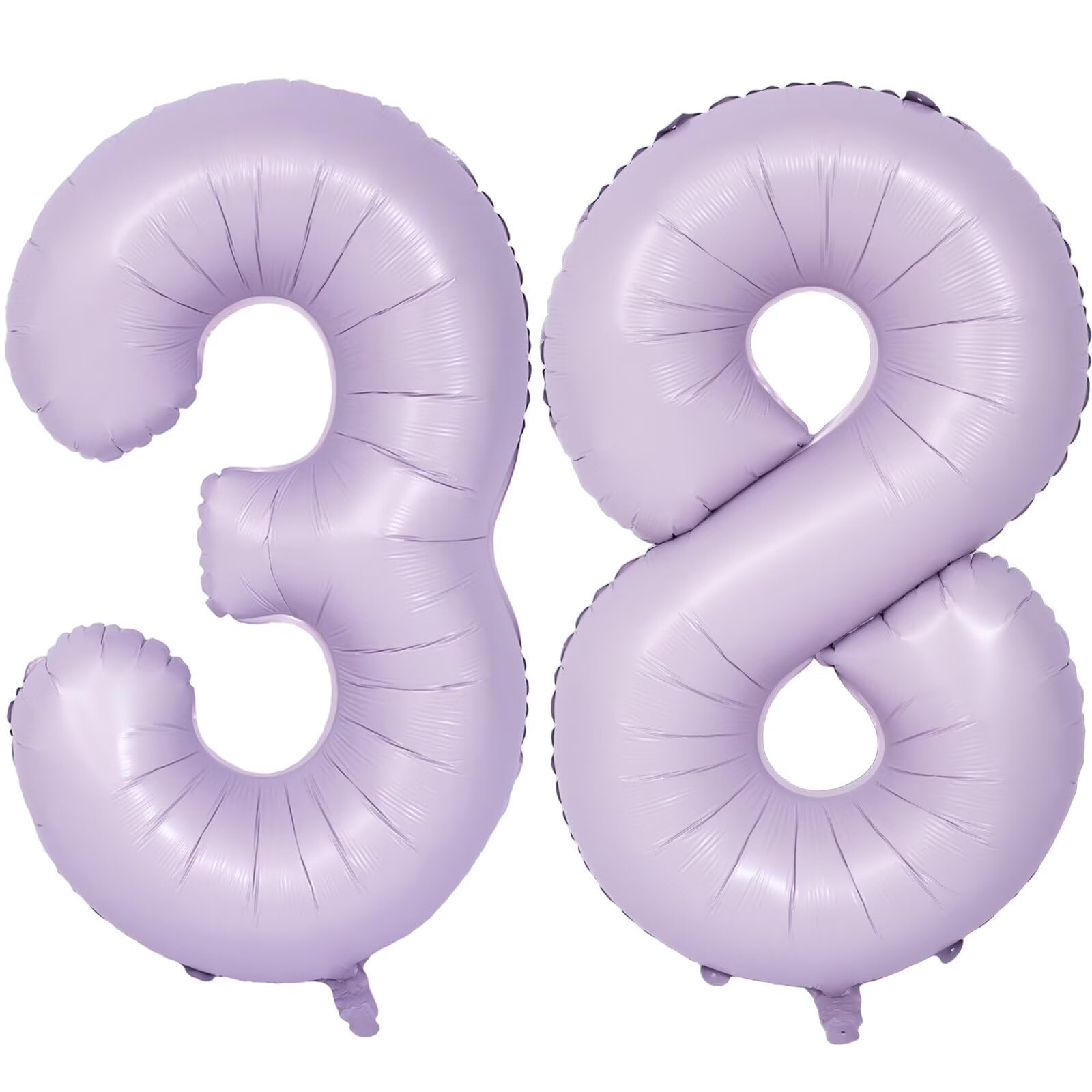 LVMOQIQIU purple 38 foil balloon in 40-inch size for bold birthday decor.