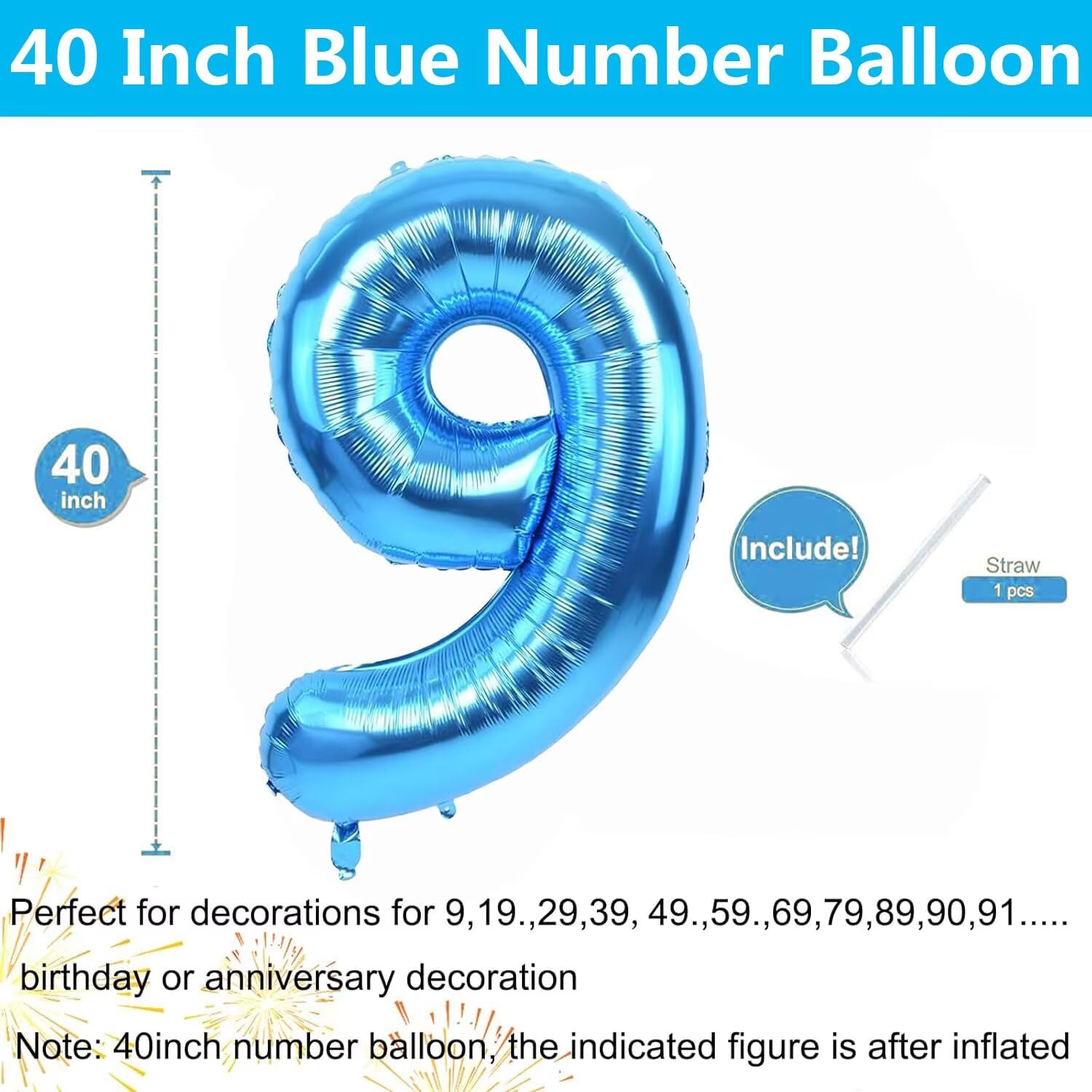 LVMOQIQIU self-sealing foil balloon for quick setup.