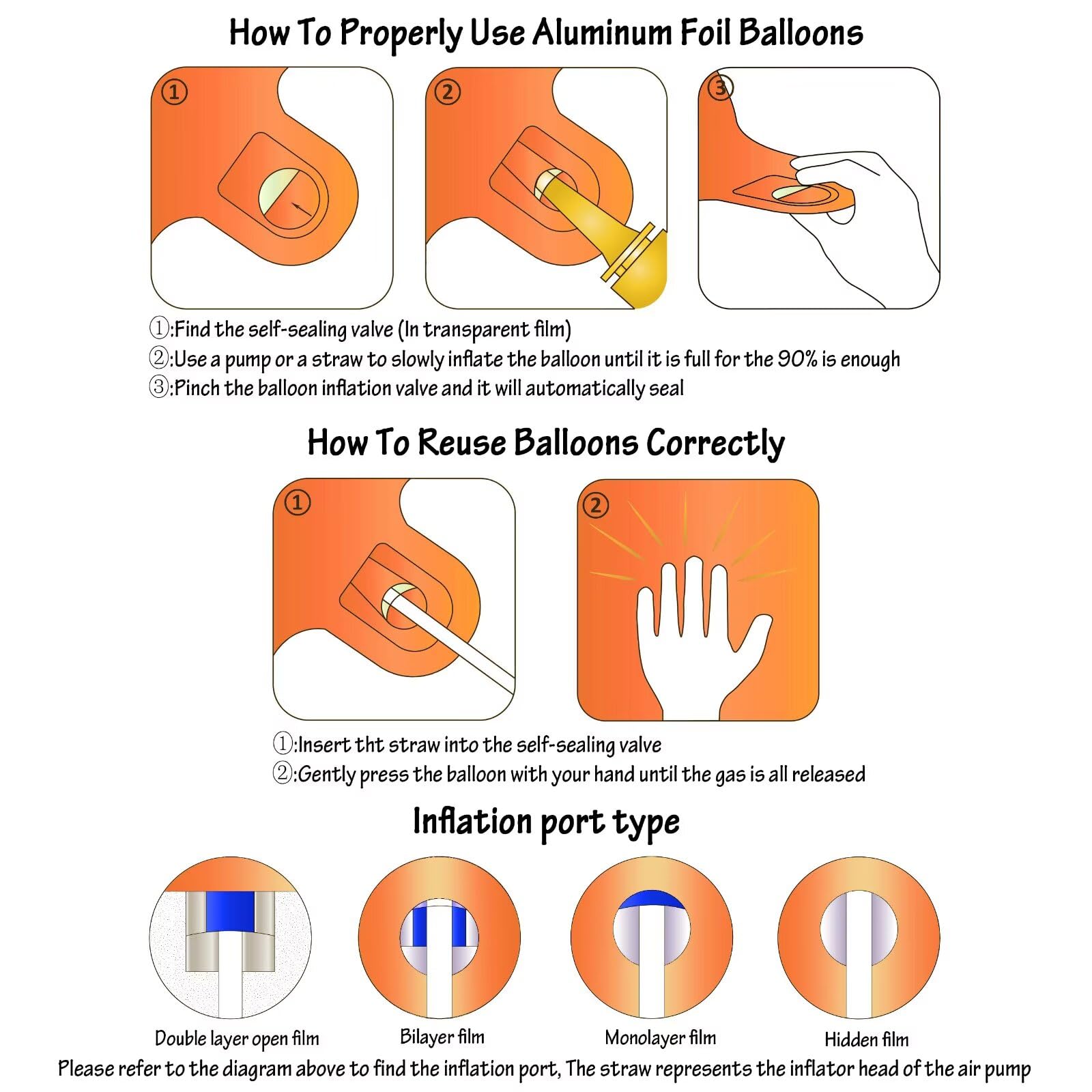 LVMOQIQIU sports or fall events benefit from bright orange numeral balloon accents.