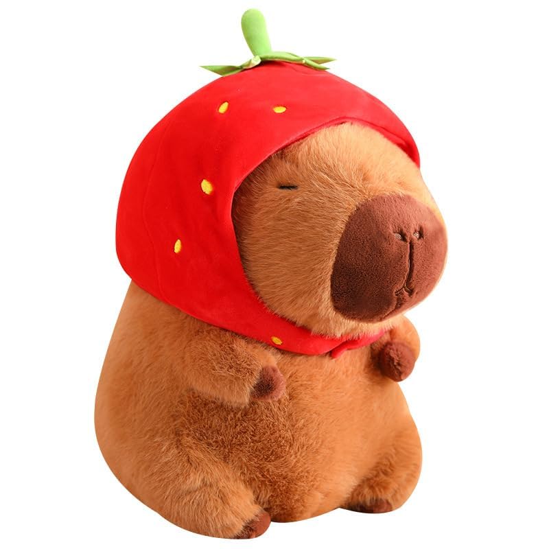 LVQING capybara stuffed animal with soft plush for cozy hugs.