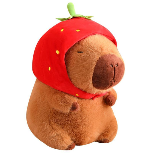 LVQING capybara stuffed animal with soft plush for cozy hugs.