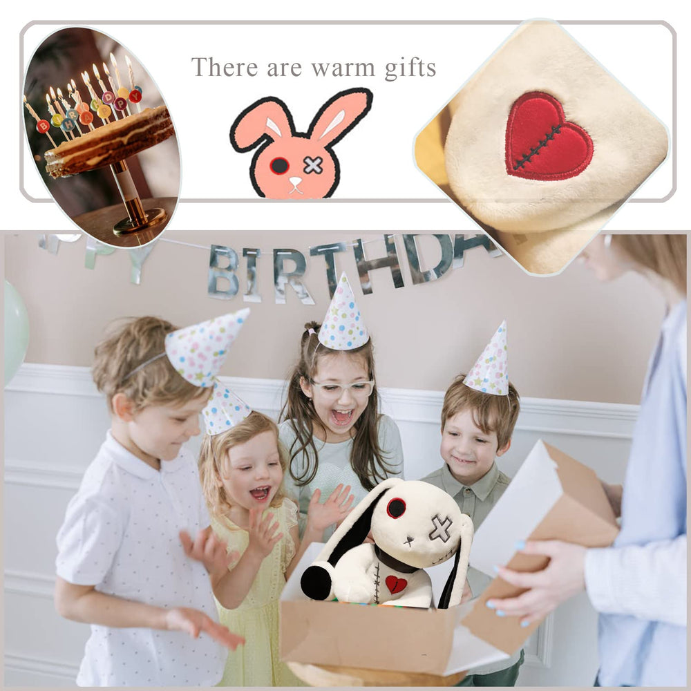 LVQING rabbit stuffed animal safety and machine washable for easy care