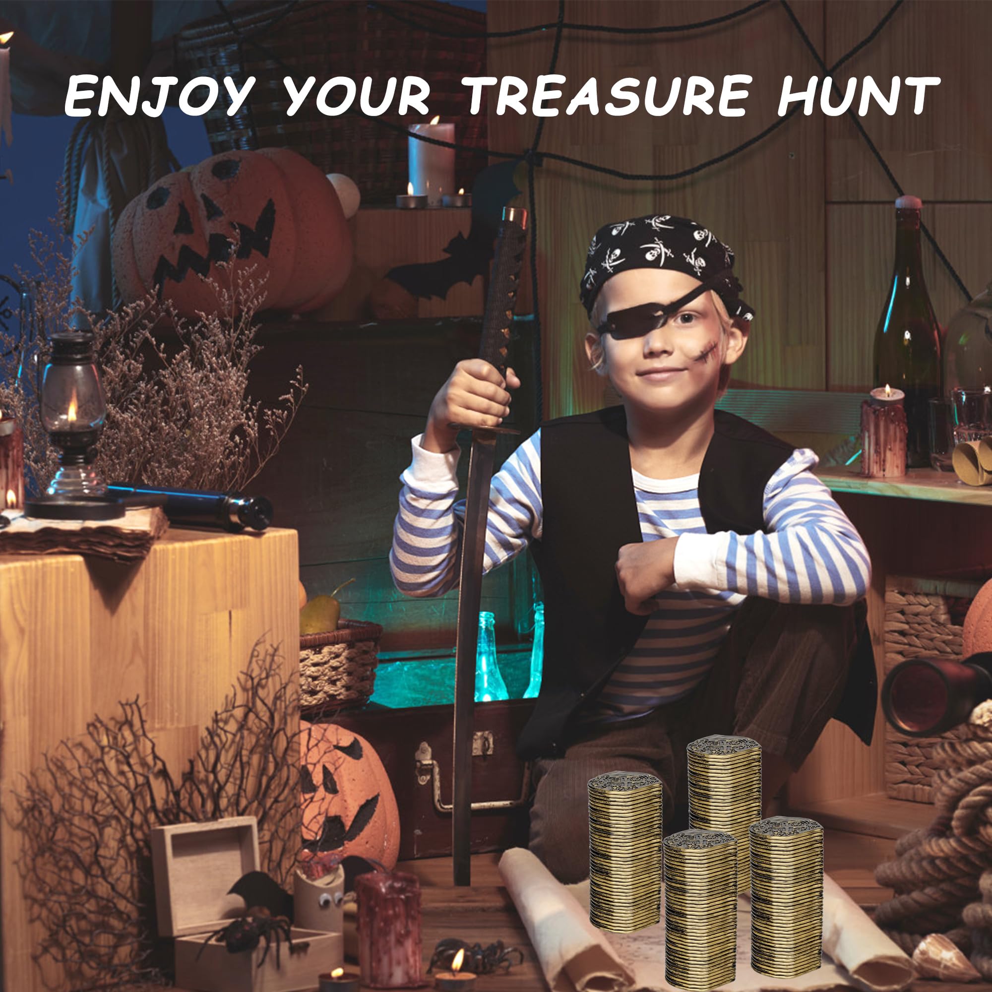 LVYOUIF treasure coins with authentic look spark pretend adventures.