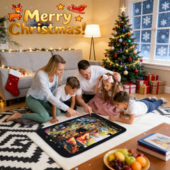 Lwoeo puzzle mat six sorting trays aid color grouping during play