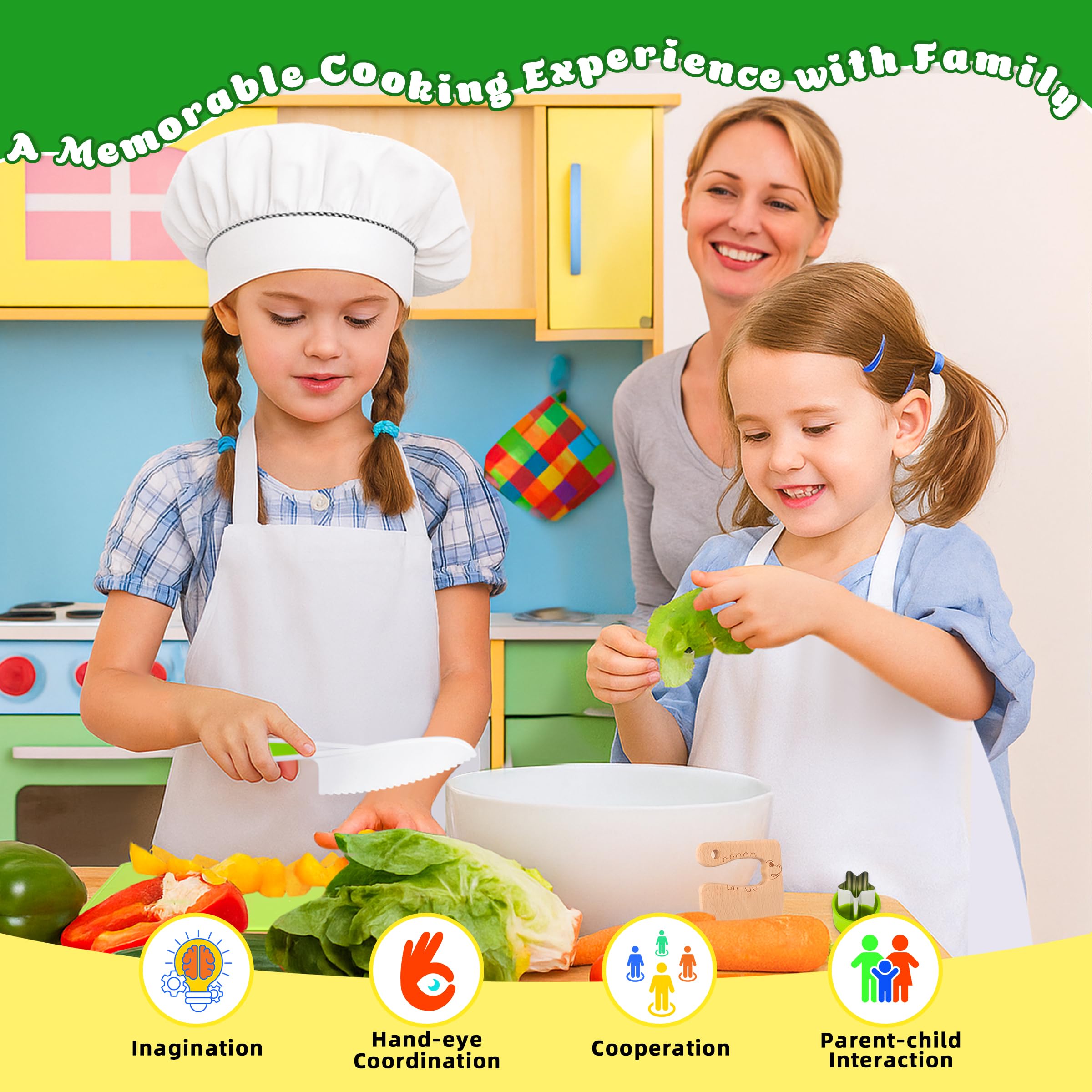 LWWTBS blunt edges and soft handles promote safe, confident exploration of kitchen tasks.
