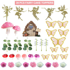 LXASIY small mushrooms create fairy-tale accents on treats and desserts.