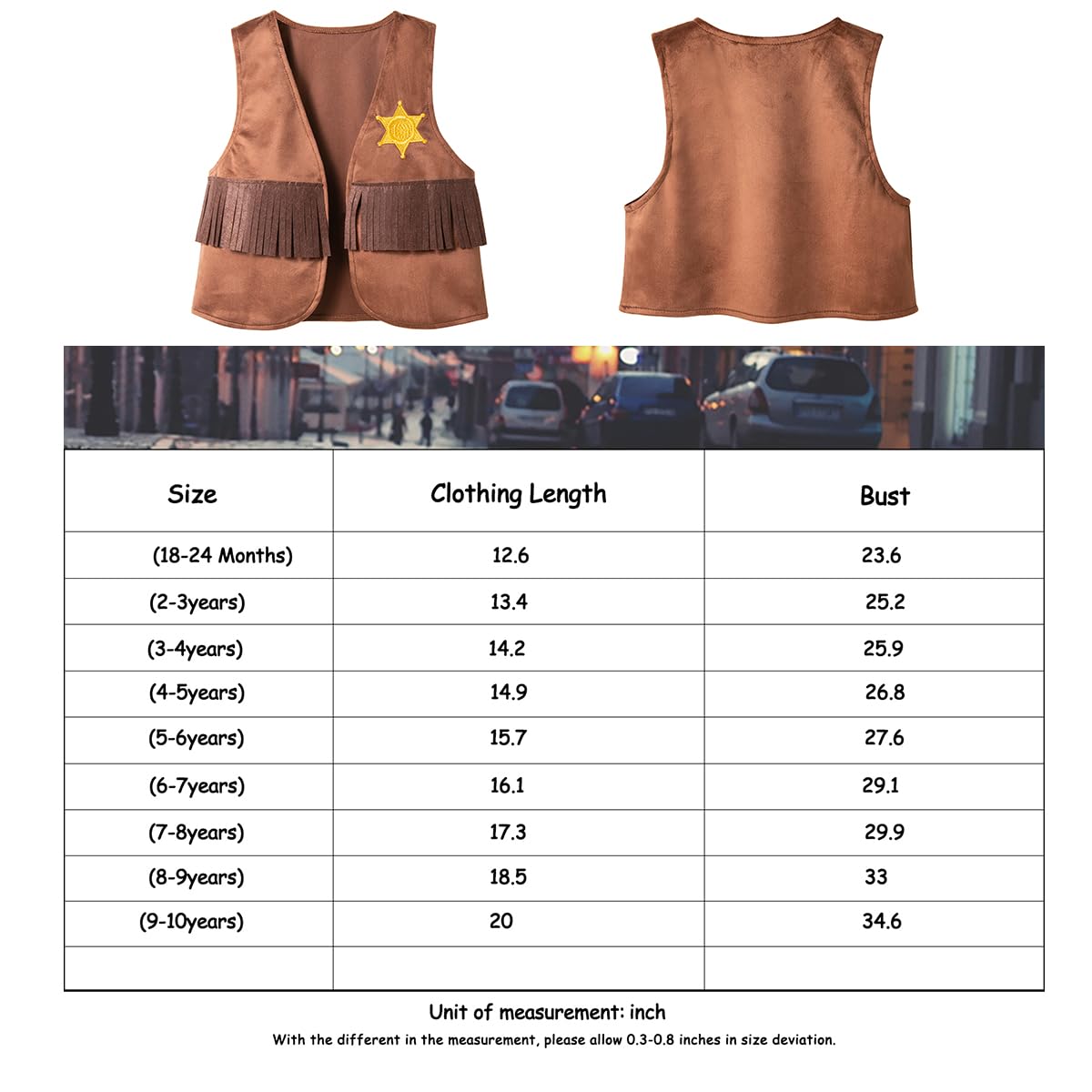 LXKIKMM package includes vest and bandana for quick dress-up