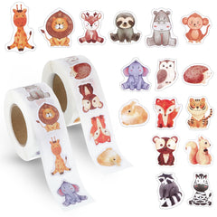 LXUEJIE forest animal stickers roll for classroom decor and crafts