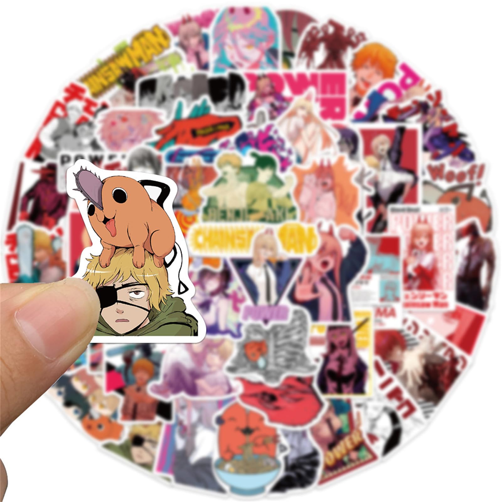 LXYRDHOQPW Chainsaw Man sticker 06 on phone case keeps artwork vivid and reusable.