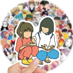 LXYRDHOQPW Hayao Miyazaki stickers on helmet customize gear