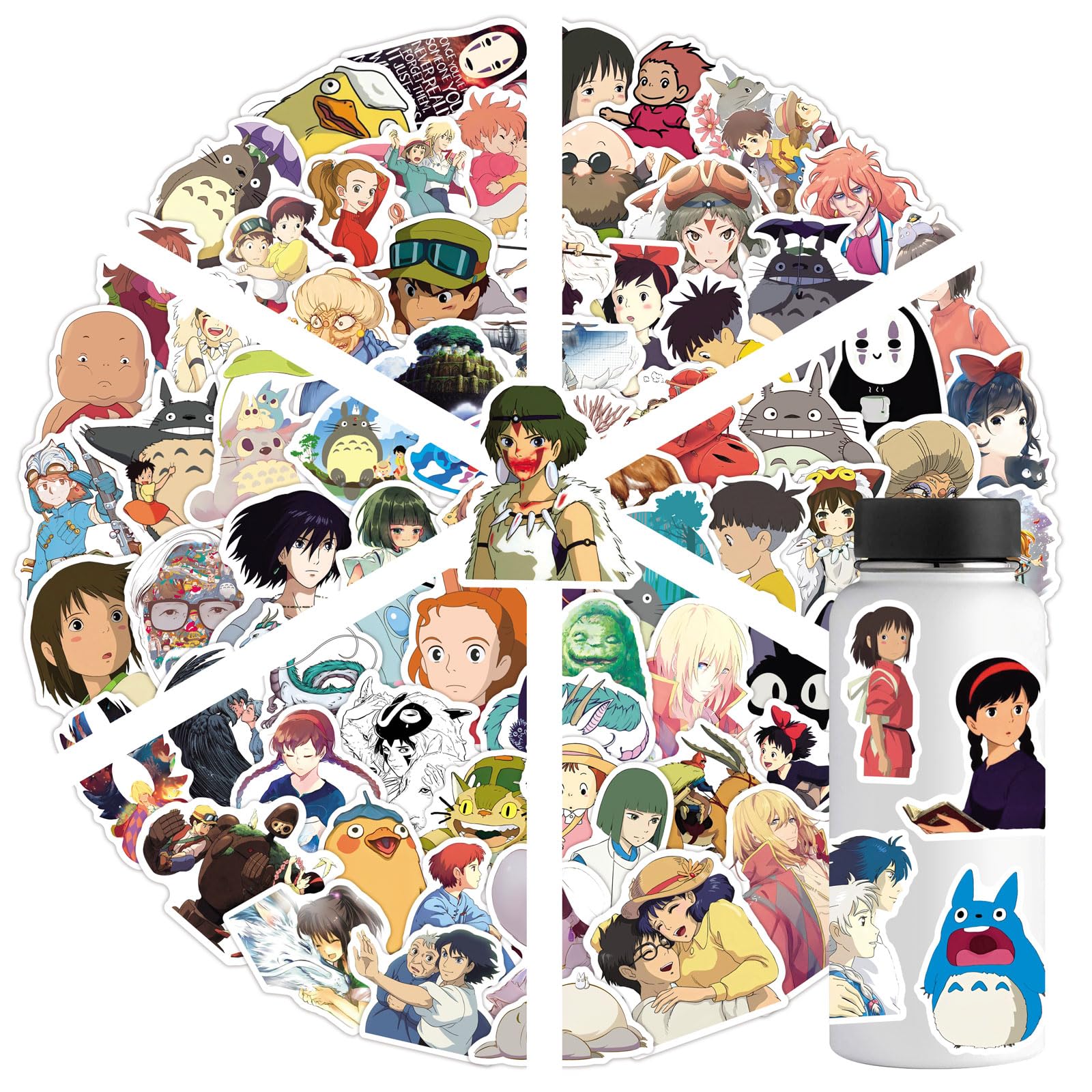 LXYRDHOQPW Hayao Miyazaki stickers on journal brighten pages