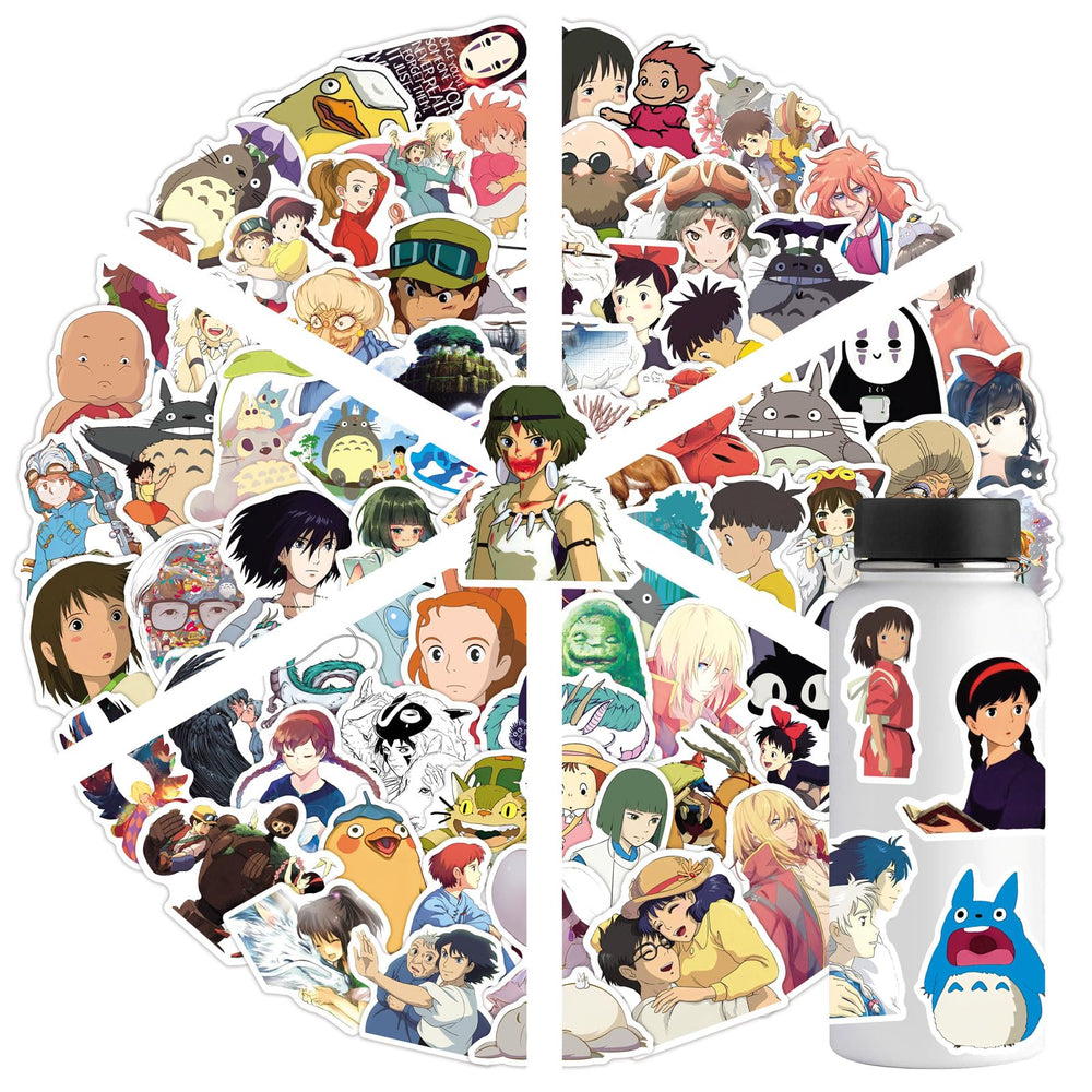 LXYRDHOQPW Hayao Miyazaki stickers on journal brighten pages