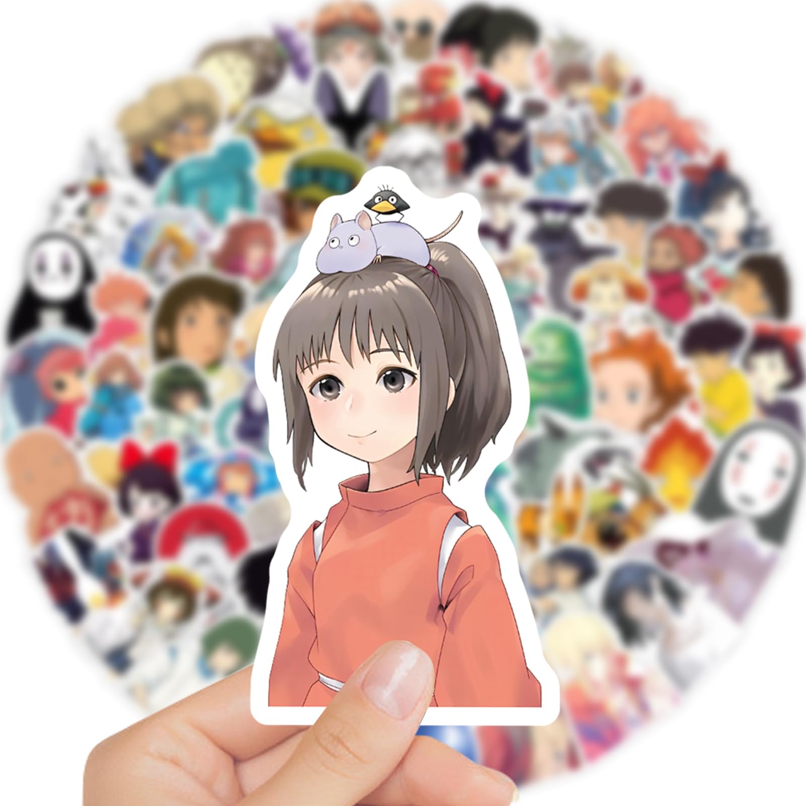 LXYRDHOQPW Hayao Miyazaki stickers on water bottle resist fading