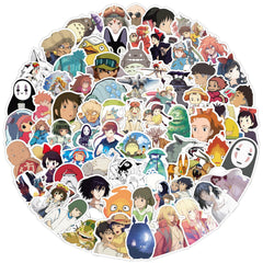 LXYRDHOQPW Hayao Miyazaki stickers pack on water bottle for vivid, waterproof decor