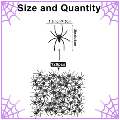 Lxzyu black spider decoration adds realism to haunted setups