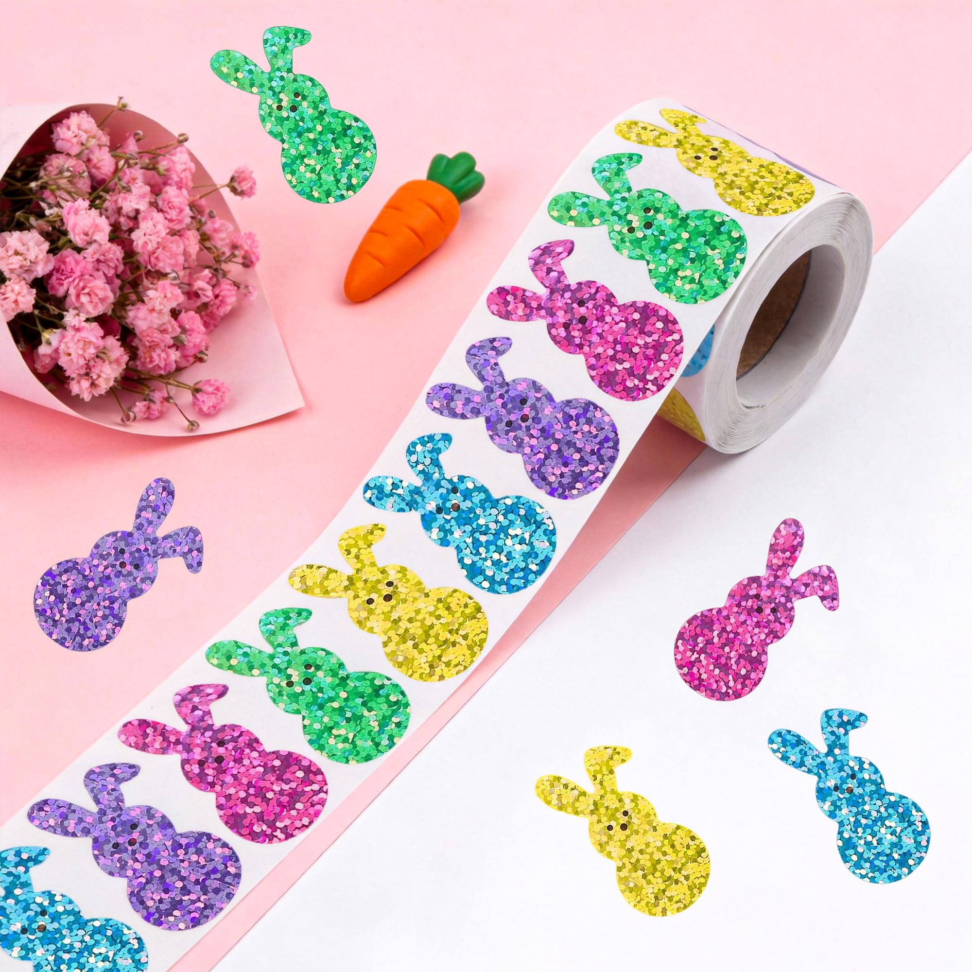 Lxzyu Waterproof and tear-resistant bunny stickers for outdoor decorations