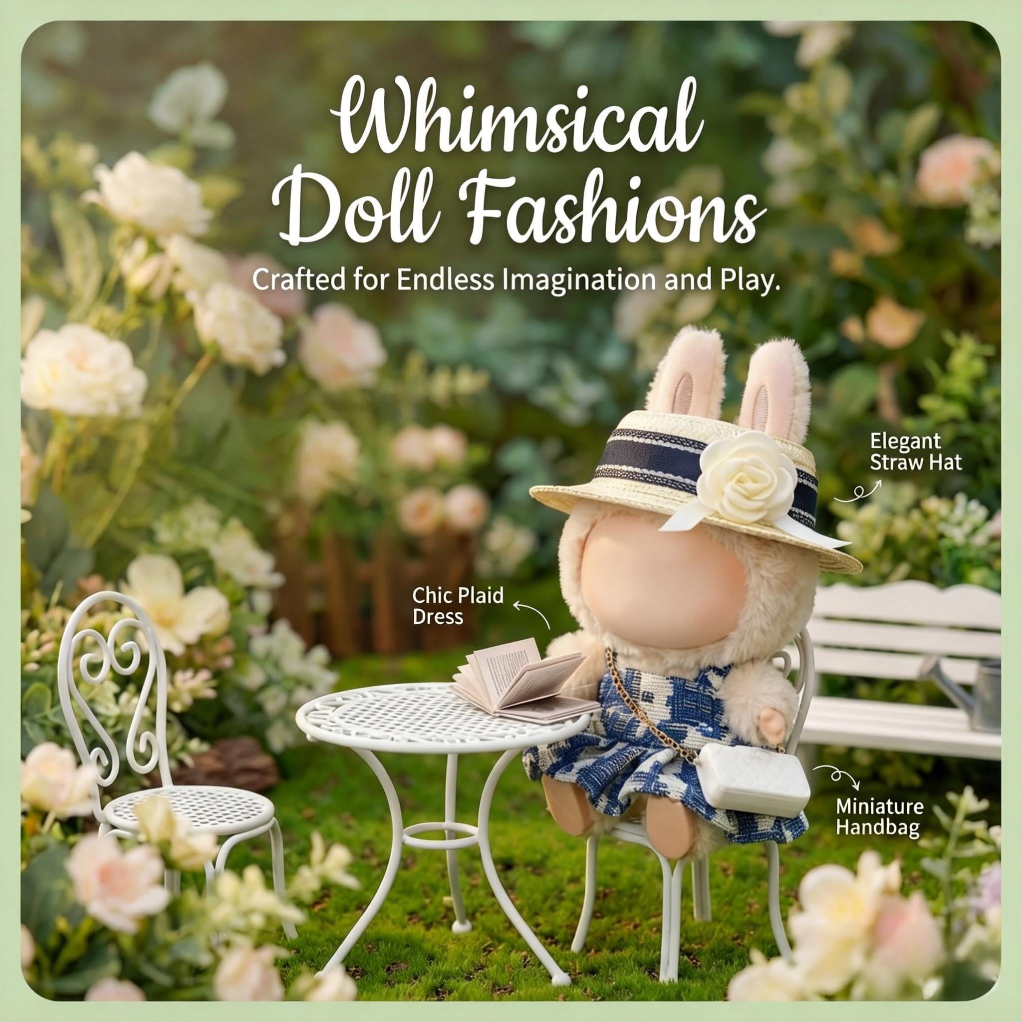 LYBHYQTII coordinated 3-piece set elevates doll fashion.