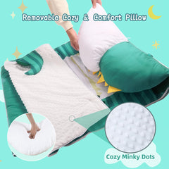 Lydaz ultra-soft fabric nap mat providing cozy warmth for rests.