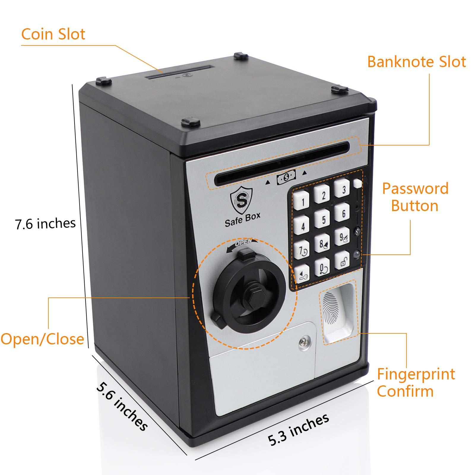 Lyght Mini ATM Savings Bank voice prompts guide kids during saving activities.