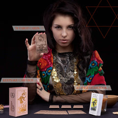 LYINGFISH tarot back design showcases retro-modern aesthetic for display and practice