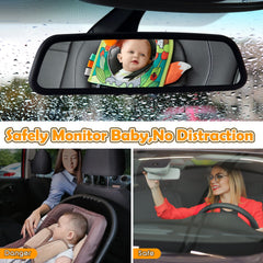 Lynncare car seat toy crinkle texture stimulates senses in motion