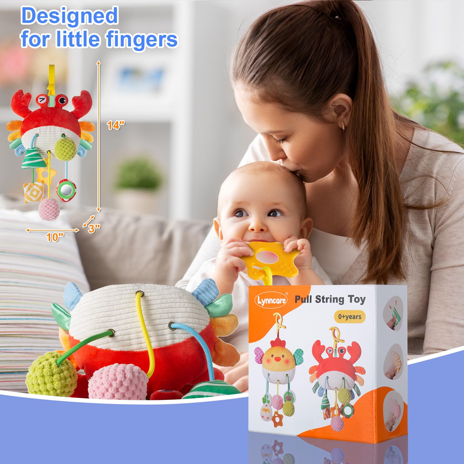 Lynncare newborn gift idea car seat toy for celebrations