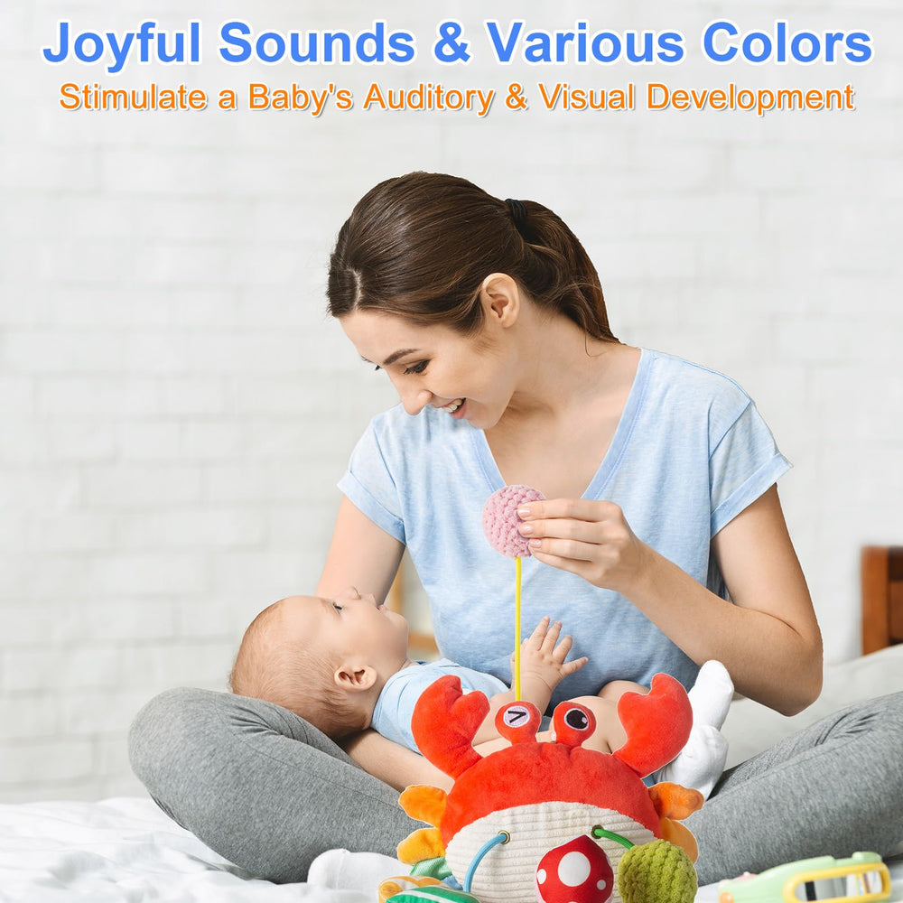 Lynncare car seat toy safe materials for gentle baby play