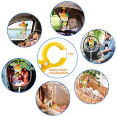 Lynncare small mirror encourages visual focus and self-recognition during play