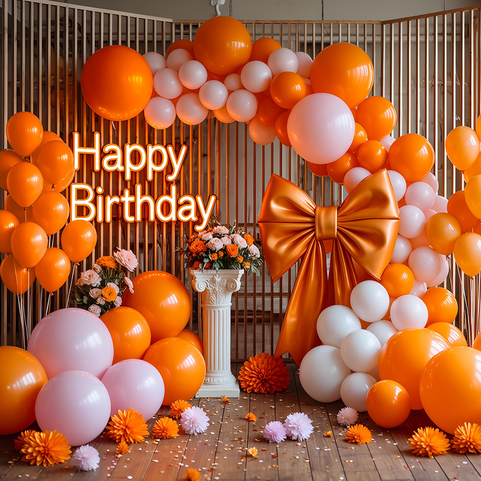 LYNSP orange balloons made from non toxic latex for safe use