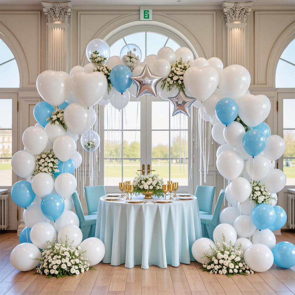 LYNSP white party balloons suitable for birthdays and baby showers