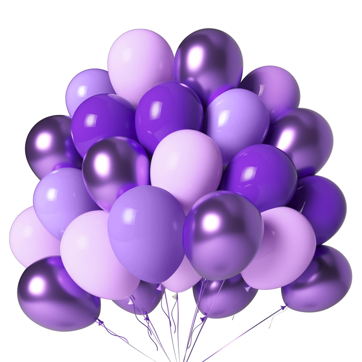 LYNSP lavender 12inch balloons for elegant birthday decor