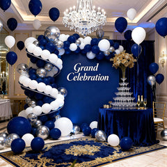 LYNSP silver metallic balloons with a shimmering accent for festive venues