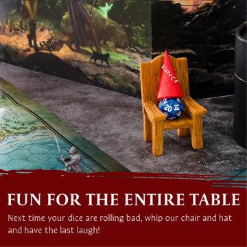 LYNX DND D20 with dunce hat for a quirky RPG moment at the table.