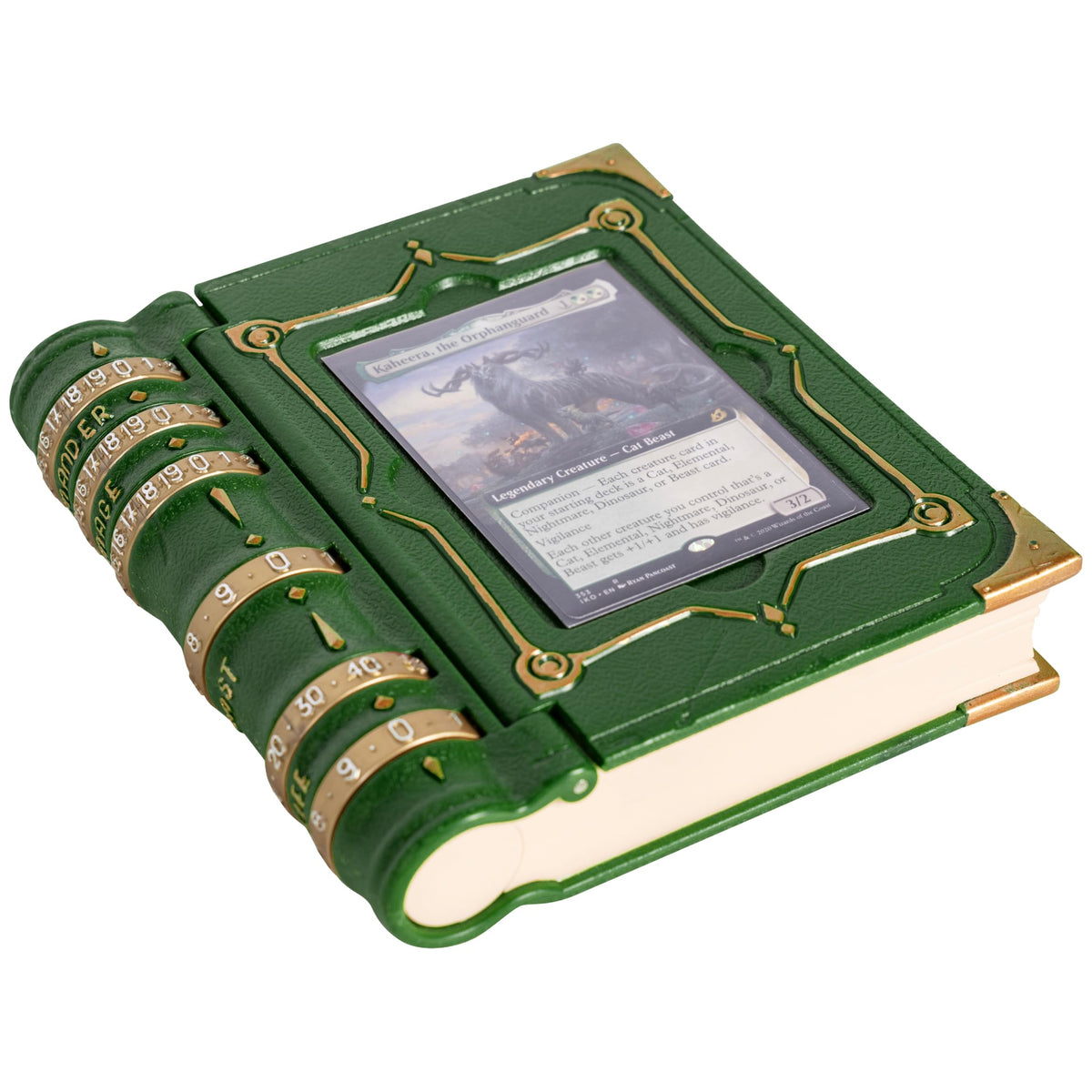 LYNX MTG Commander Codex front view with dedicated commander slot for fast access.