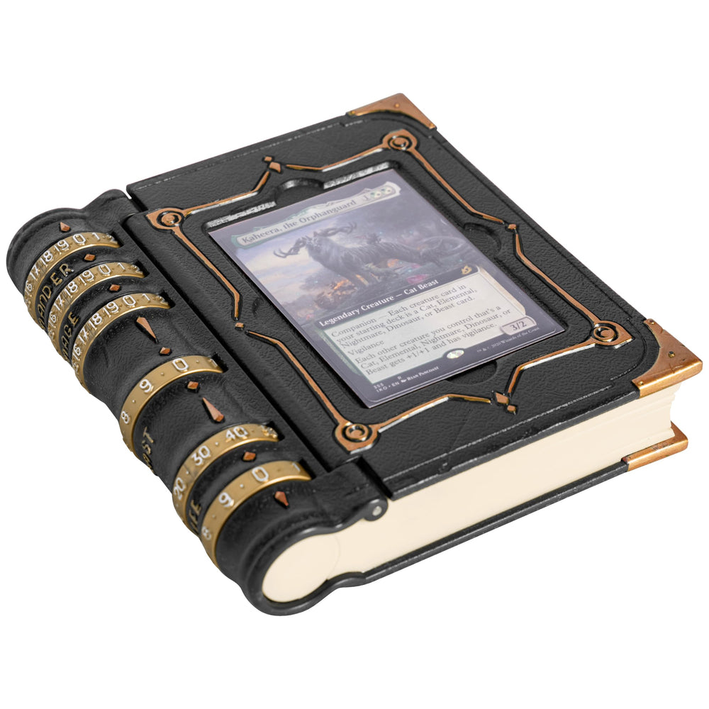 LYNX MTG Commander Codex front view with dedicated commander slot for quick access.