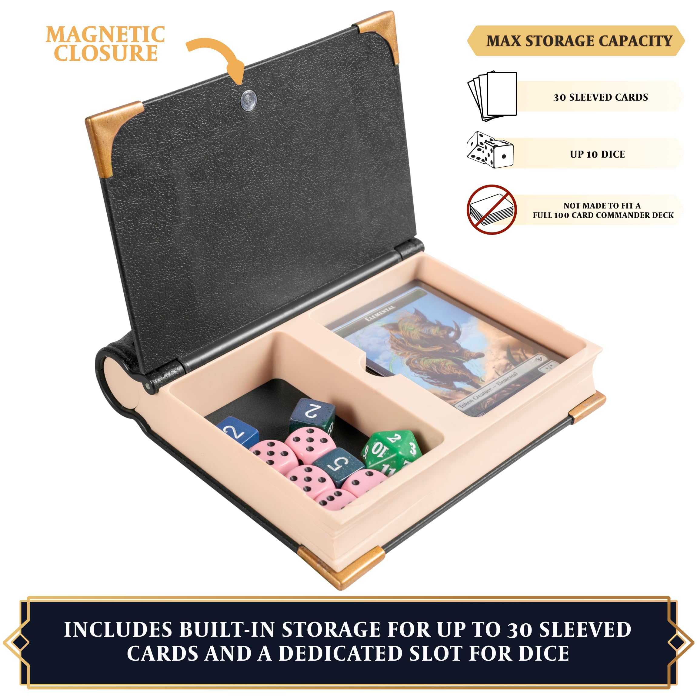 LYNX MTG hidden storage for dice and tokens between rounds.